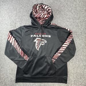 Atlanta Falcons Hoodie Mens Large Black NFL Football NFL Team Apparel Sweatshirt
